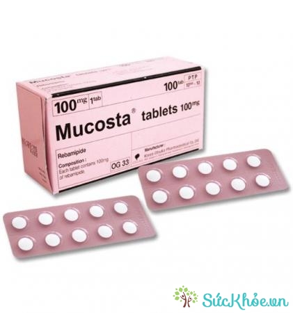 Mucosta là thuốc điều trị loét dạ dày, tổn thương niêm mạc dạ dày