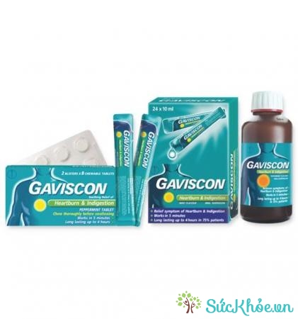 Gaviscon là thuốc điều trị triệu chứng của trào ngược dạ dày - thực quản