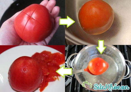 Cà chua bóc vỏ
