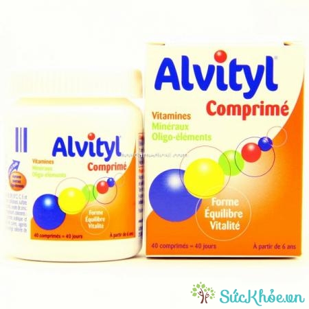 Alvityl Comprimes 40 tablets có dạng viên nén nhỏ và dễ nuốt