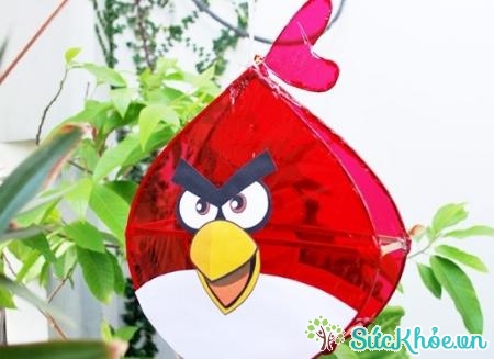 Đèn Trung thu Angry bird tự làm là món quà Trung thu cho bé ý nghĩa nhất