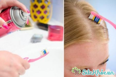Một trong những cách làm đẹp bằng bàn chải đánh răng là giúp tóc con vào nếp