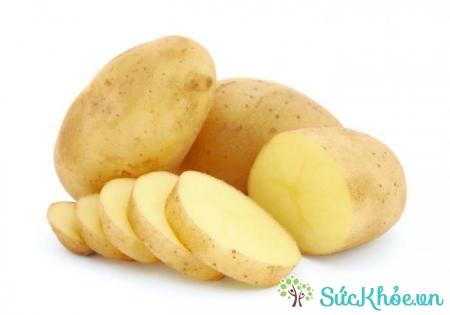Trong khoai tây có rất nhiều vitamin C giúp làm trắng và phục hồi nhanh chóng vùng da hư tổn
