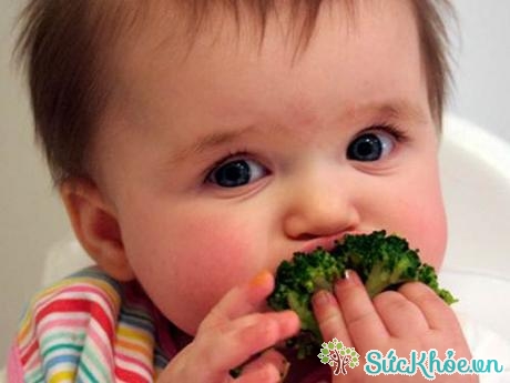 Càng lớn trẻ càng cần ăn rau nhiều hơn.