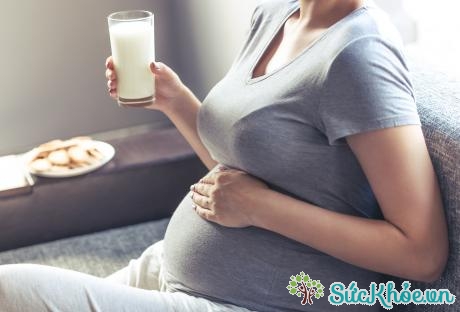 Mẹ bầu được khuyến khích dùng thêm các sản phẩm bổ sung dinh dưỡng như sữa để đảm bảo con được cung cấp đầy đủ dưỡng chất để phát triển