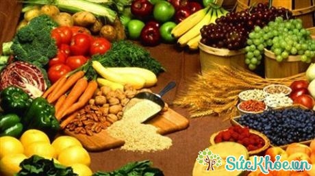 Người béo phì cần tăng cường ăn nhiều rau củ, trái cây, sử dụng những glucid có nhiều chất xơ.