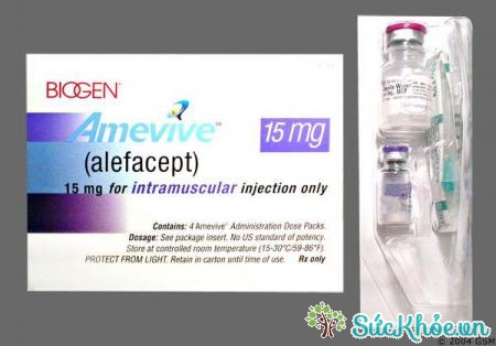 Alefacept được sử dụng để điều trị bệnh vẩy nến mạn tính từ trung bình đến nặng