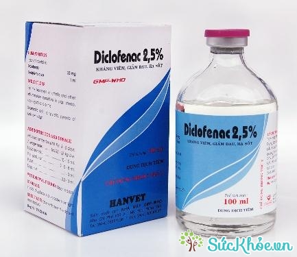 Diclofenac 2.5% (thuốc tiêm - xí nghiệp dược phẩm TW 5)
