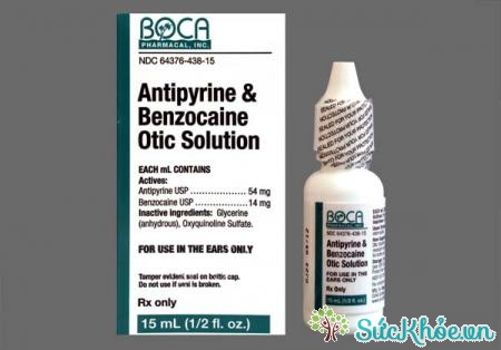 Antipyrine-Benzocaine (thuốc nhỏ tai) và một số thông tin thuốc cơ bản