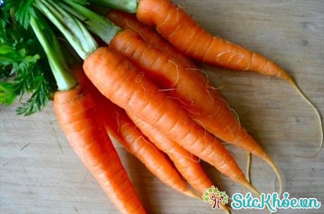 Carotenoid được tìm thấy trong một số loại rau củ quả như cà rốt