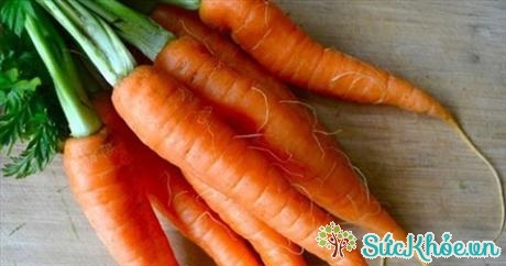 Cà rốt giàu vitamin K và C giúp xương chắc khỏe