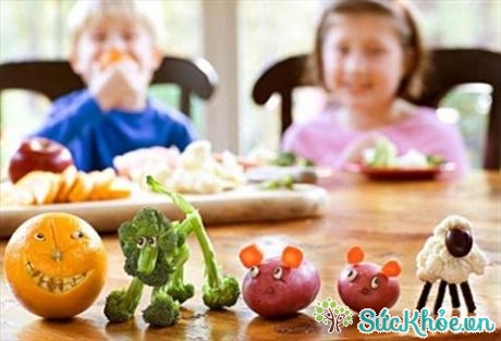 Để những loại thực phẩm tốt trong tầm ngắm của trẻ