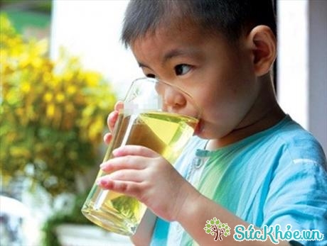 Trẻ em uống trà sẽ có sức đề kháng cao hơn, ít bệnh vặt (Ảnh: Internet)