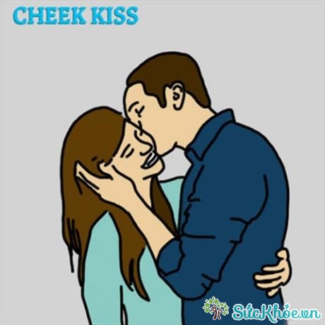 'The Cheek Kiss' là một nụ hôn muốn truyền đạt rằng bạn thích một ai đó