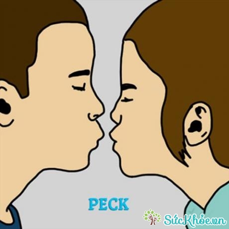 'The Peck' là nụ hôn 'chụt' rất nhanh chóng lên môi người kia