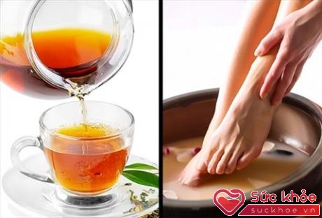 Các chất tannin có trong lá trà sẽ diệt vi khuẩn và làm giảm mồ hôi hiệu quả