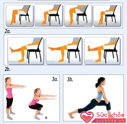  Bài tập thể dục khi ngồi và đứng tốt cho bệnh suy giãn tĩnh mạch chân 
