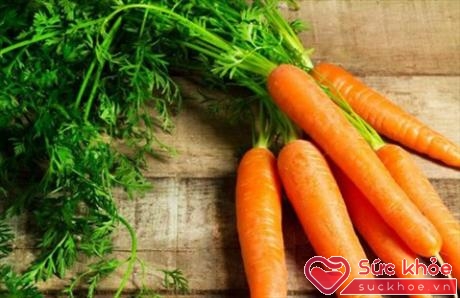 Cà rốt là một loại củ chứa hàm lượng cao vitamin A, chất chống oxy hóa 