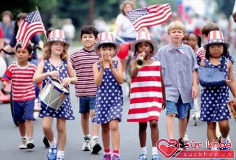 Trẻ con Mỹ luôn ý thức được trách nhiệm và lòng tự hào về đất nước mình