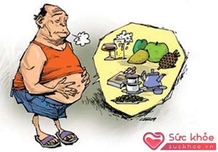 Đầy bụng là triệu chứng về đường tiêu hóa