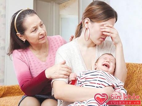 Phụ nữ sau sinh thường rơi vào trạng thái trầm cảm (Ảnh minh họa: Internet)