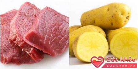 Nấu thịt và khoai tây sẽ làm mất dần chất dinh dưỡng của nhau