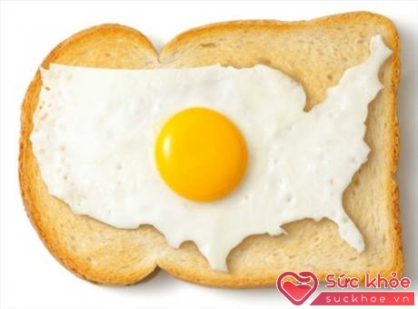 Chỉ cần một lát bánh mì với quả trứng ốp la là đủ cho bữa sáng 