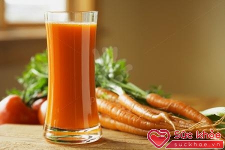 Bổ sung nước ép cà rốt 