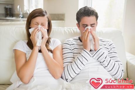 Vi-rút cúm rất dễ lây lan, đặc biệt nếu trong nhà có người đang mắc bệnh