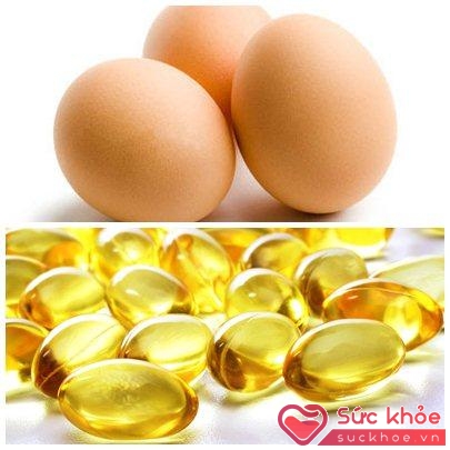 Lòng trắng trứng trộn với vitamin E tốt cho da dầu.