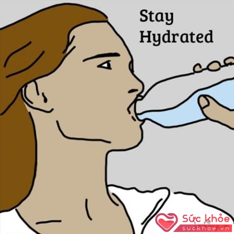 Uống đủ nước là tăng lượng máu chảy khắp cơ thể