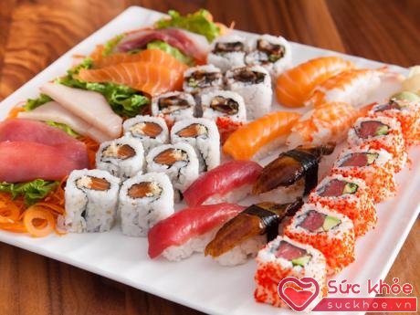 Việc ăn sushi trong thai kì, khiến thai nhi trong bụng mẹ đối mặt với tình trạng nhiễm độc thủy ngân