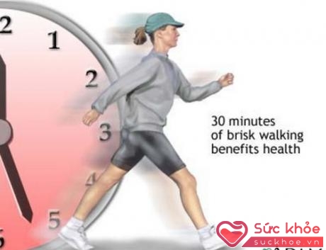 Đi bộ nhanh 30 phút mỗi ngày rất tốt cho sức khỏe tim mạch. Ảnh: Cliker.