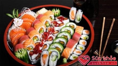 Món sushi từ cá giúp người Nhật sống lâu.