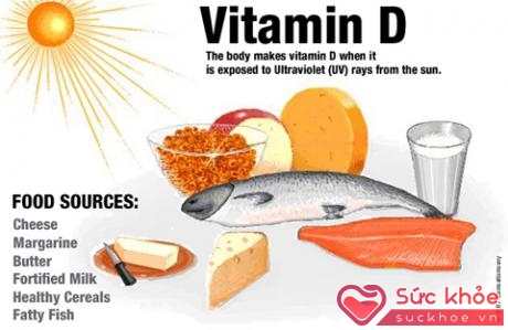 Những thực phẩm giàu vitamin D.