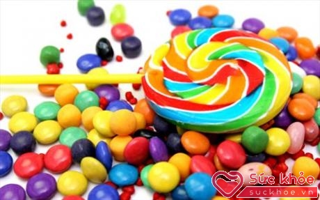 Kẹo ngọt làm tăng lượng đường trong máu