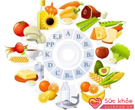 Chế độ ăn uống góp phần bổ sung vitamin và chất khoáng
