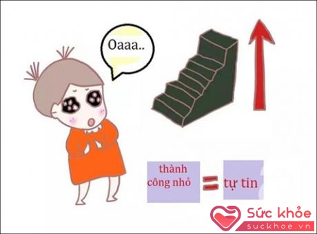 Nhiều thành công nhỏ, tiến bộ nhỏ sẽ tích góp thành sự tự tin.