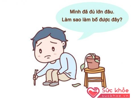 Đàn ông thường trưởng thành muộn nên họ sẽ chưa sẵn sàng làm bố dù đã 30 tuổi.