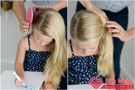 Tuy nhiên, nếu buộc tóc quá chặt thường xuyên sẽ khiến cho bé bị đau đầu và tóc dễ gãy rụng