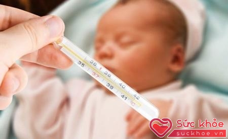 Sốt cao là một trong những dấu hiệu viêm phổi ở trẻ sơ sinh
