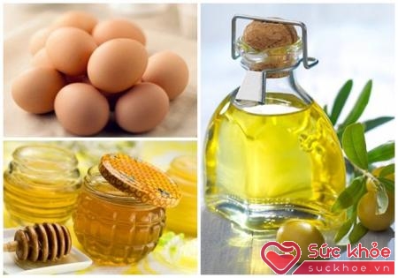 Mặt nạ trứng, mật ong, dầu oliu giúp làn da mềm mại