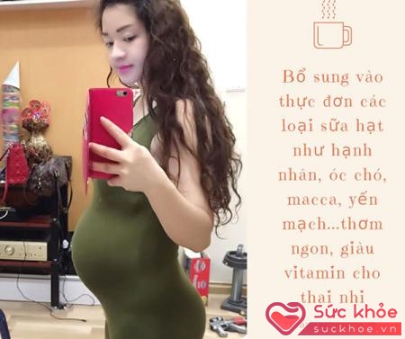 Chị Trần Hà Thư (Hà Nội) khi mang bầu