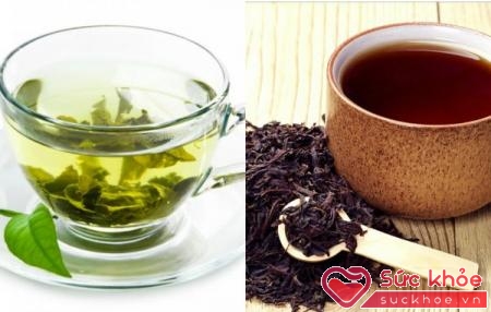 Cả hai loại trà xanh và trà đen đều chứa catechin - chất giúp các mạch máu thư giãn và bảo vệ trái tim