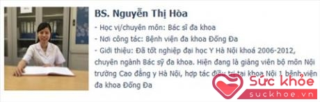 BS. Nguyễn Thị Hòa