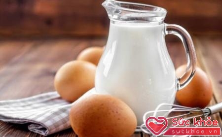 Trứng và sữa chứa hầu hết các chất dinh dưỡng quan trọng
