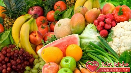 Tăng cường ăn trái cây và rau xanh