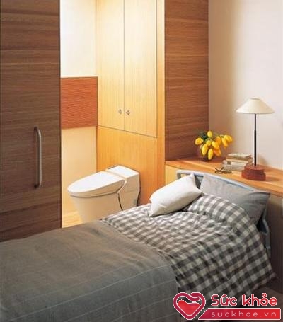 Phòng ngủ đối diện nhà tắm là vấn đề phong thủy ảnh hưởng không tốt đến sức khỏe