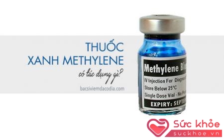 Xanh methylen là thuốc bôi tại chỗ có tác dụng sát khuẩn nhẹ