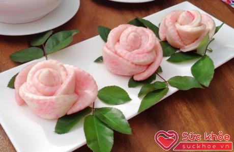 Bánh bao hoa hồng vừa ngon miệng mà còn rất đẹp mắt nữa.